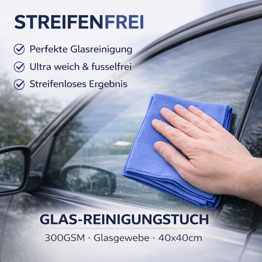 1x Glas-Reinigungstuch 300GSM