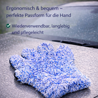 1x Mikrofaser-Finger-Waschhandschuh